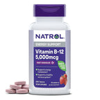 Natrol B12 5000 mcg Fast Dissolve Energy Metabolism - 200 Tablets
