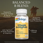 SOLARAY Vitamin B Complex 100mg - 50 Vegetarian Capsules - image 3