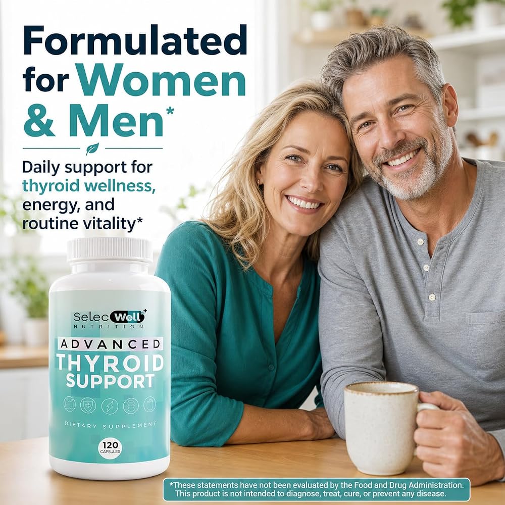 SelecWell Advanced Thyroid Support - 120 Vegetarian Capsules - image 2