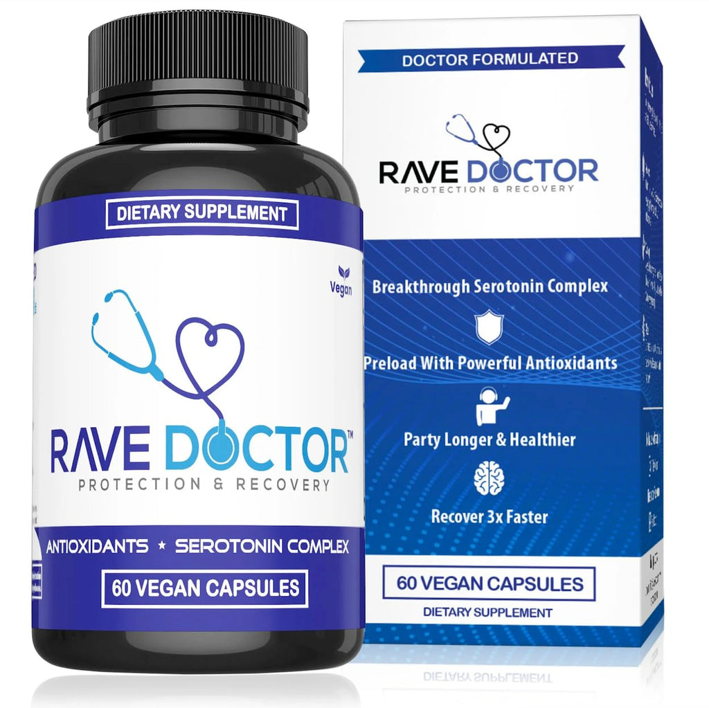 Rave Doctor 5-HTP Supplement - 60 Vegetarian Capsules