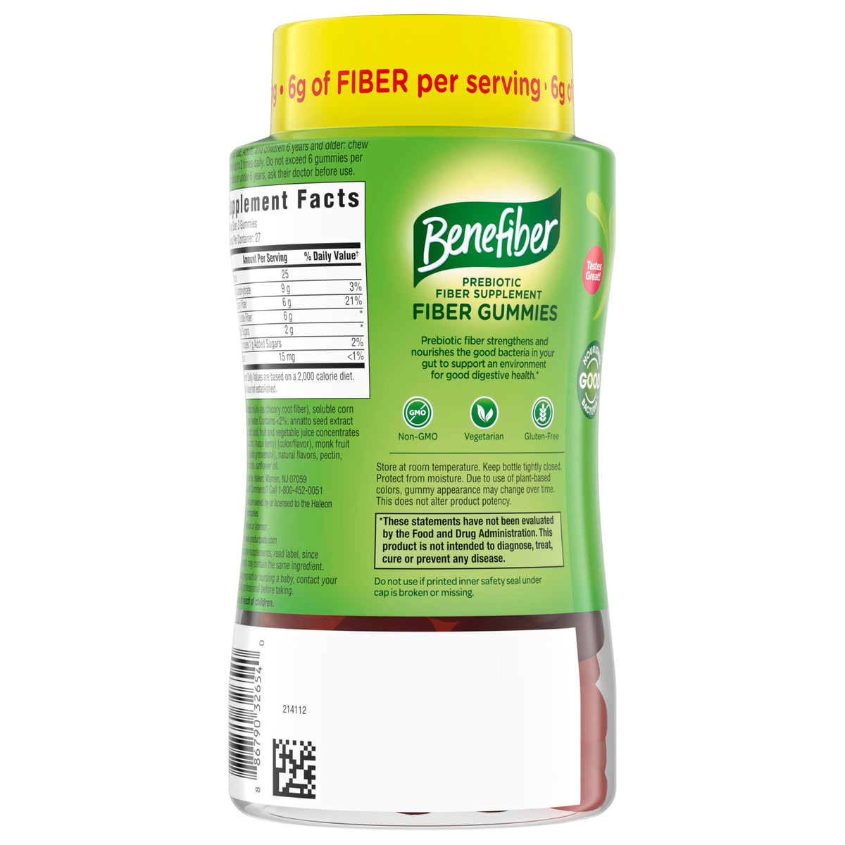 Benefiber Prebiotic Fiber Supplement Gummies