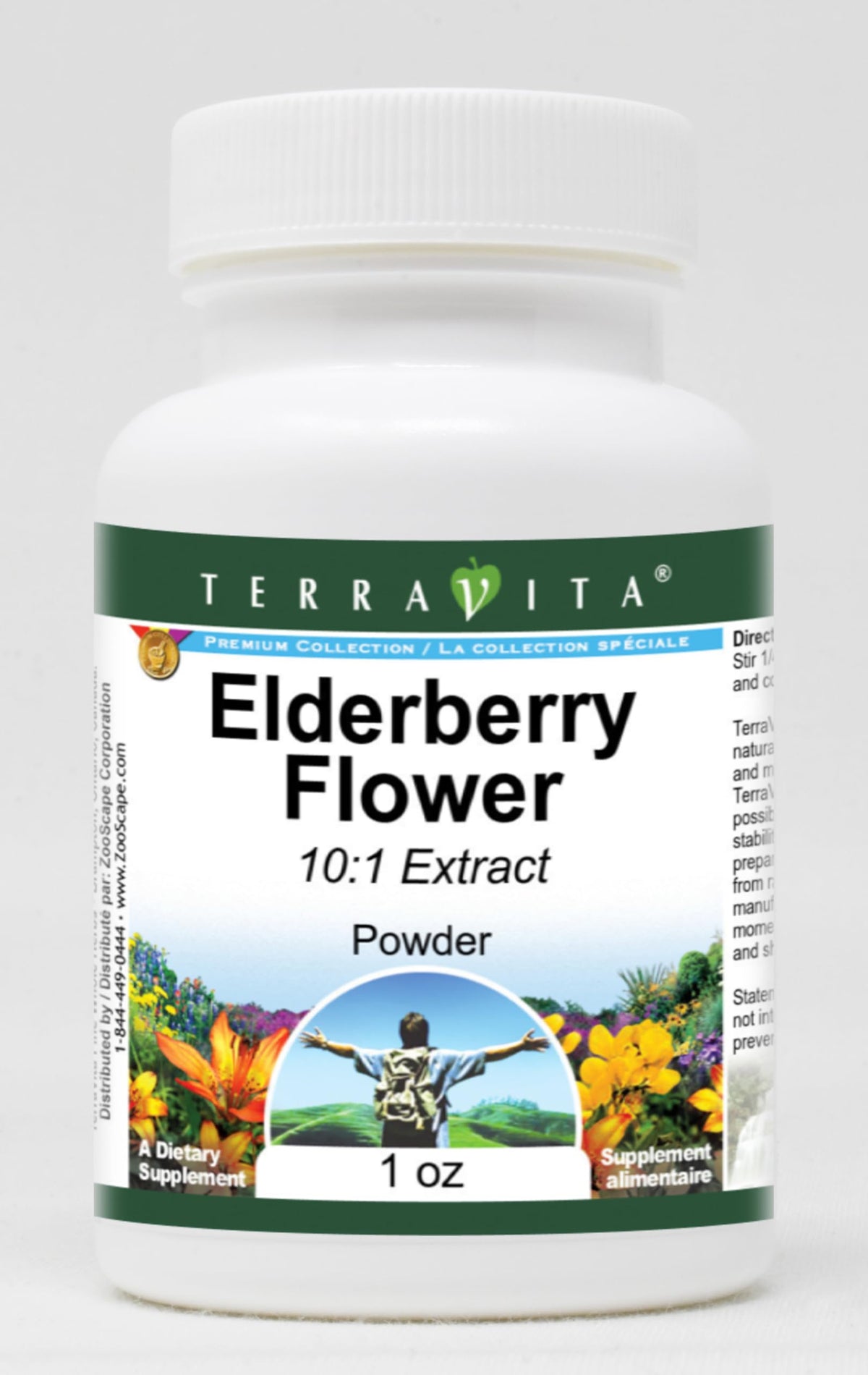 Terravita Elderberry Flower 10:1 Powder - 1 oz