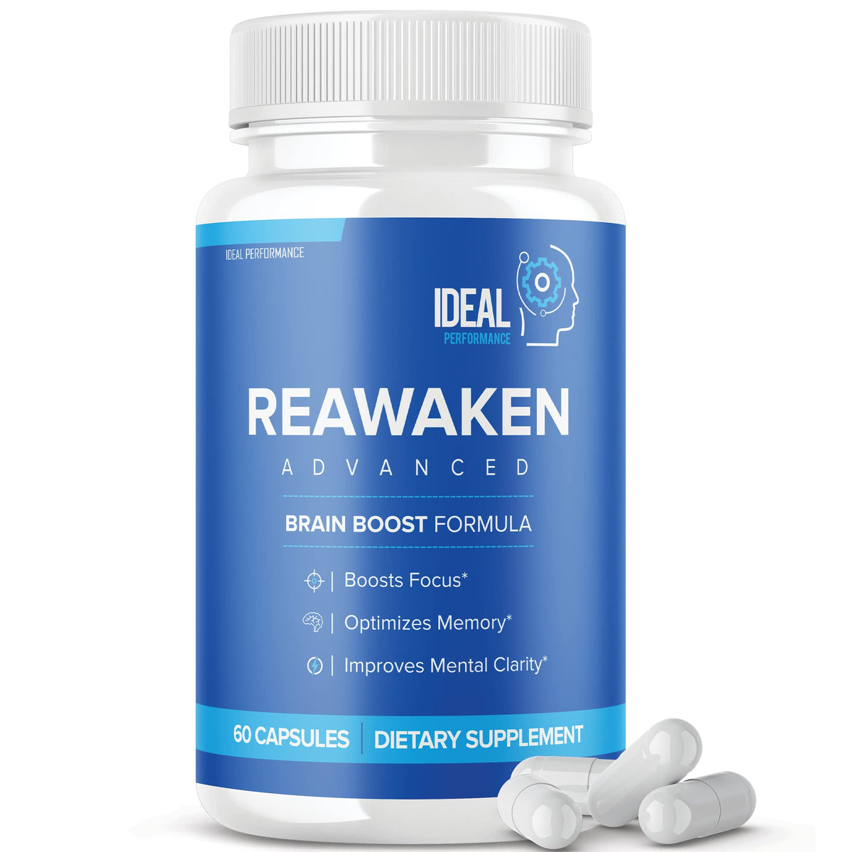 IDEAL PERFORMANCE Reawaken Brain Health & Memory Support - 60 Capsules