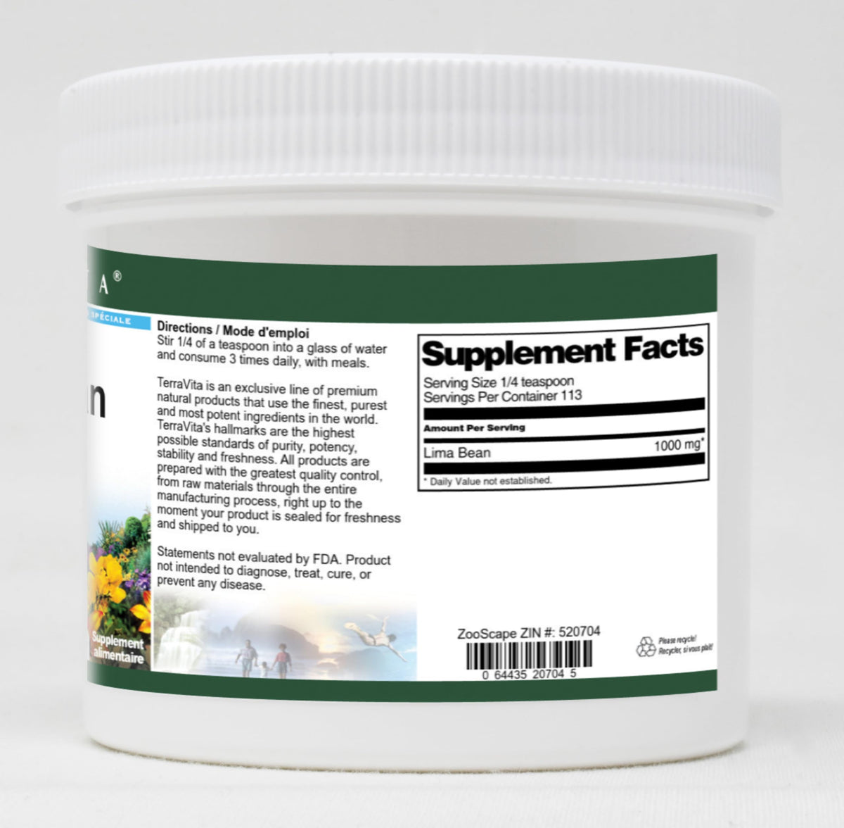Terravita Lima Bean Powder - 4 oz - image 2