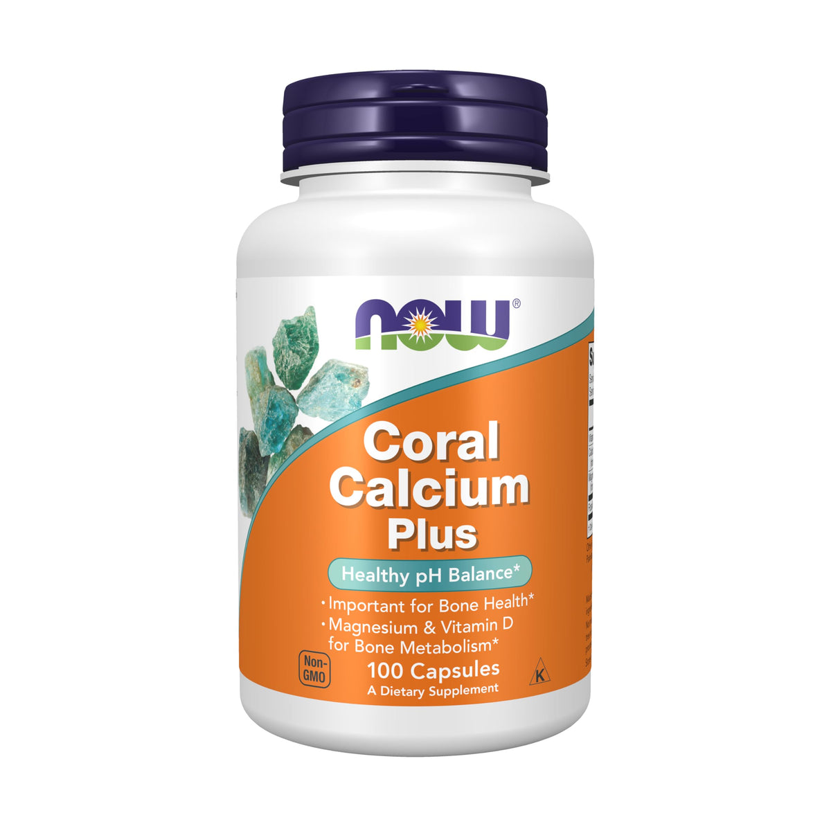 NOW Coral Calcium Plus Bone Health - 100 Vegetarian Capsules