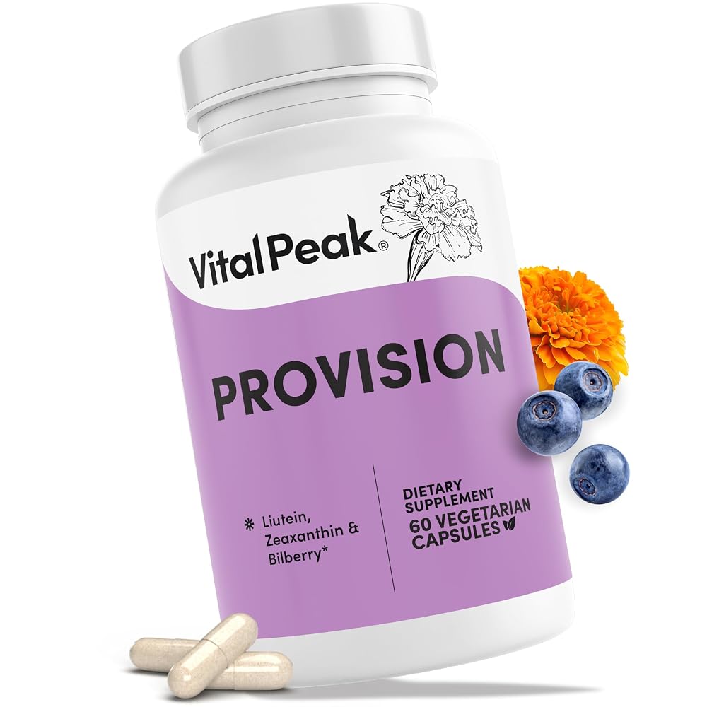 Vital Peak ProVision Lutein and Zeaxanthin Eye Vitamins - 60 Capsules