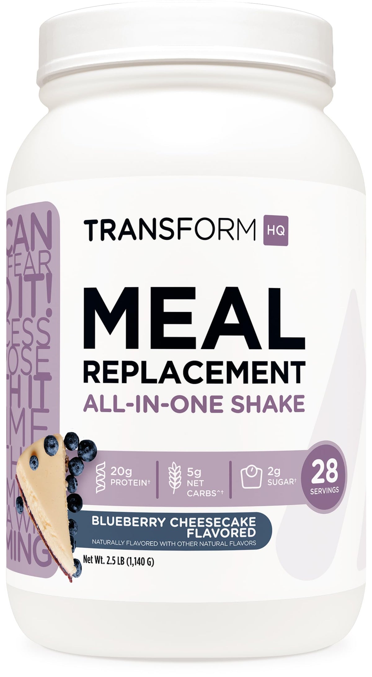TransformHQ Meal Replacement Shake Powder 7 Servings (Peach Milkshake