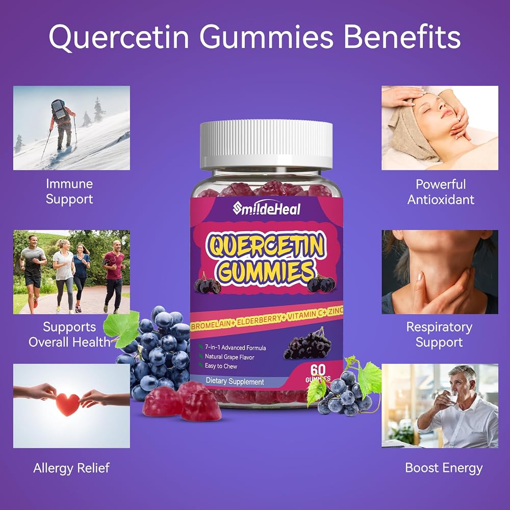 SmildeHeal Quercetin Gummies 1200MG