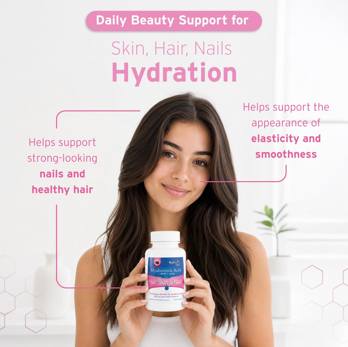 Hyalogic Hyaluronic Acid Collagen Builder Lozenge - 30 Count - image 2