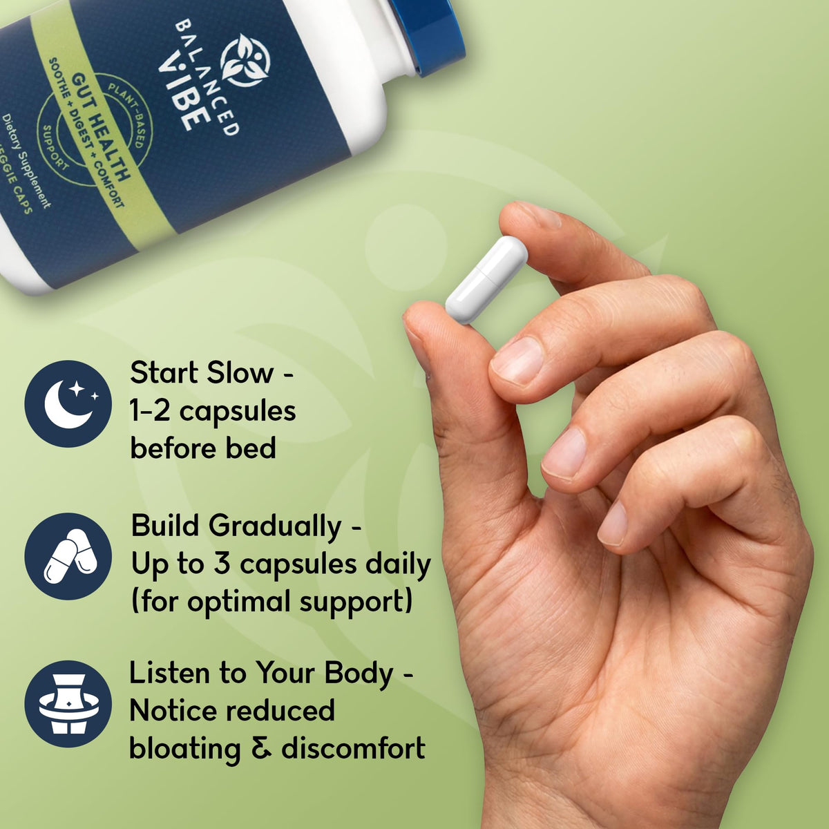 Balanced Vibe 7-in-1 Gut Health Supplement - 90 Capsules - image 8