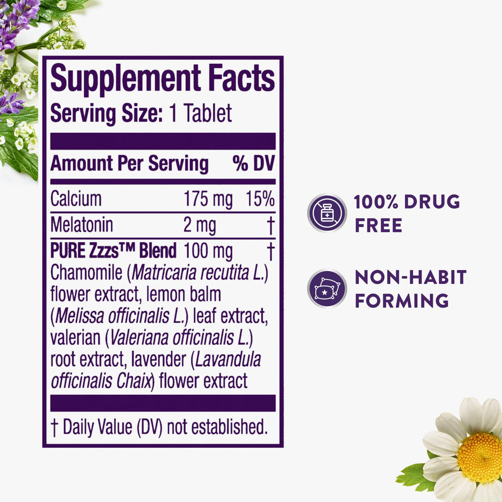 ZzzQuil Pure Zzzs All Night Extended Release Melatonin - 56 Tablets - image 6