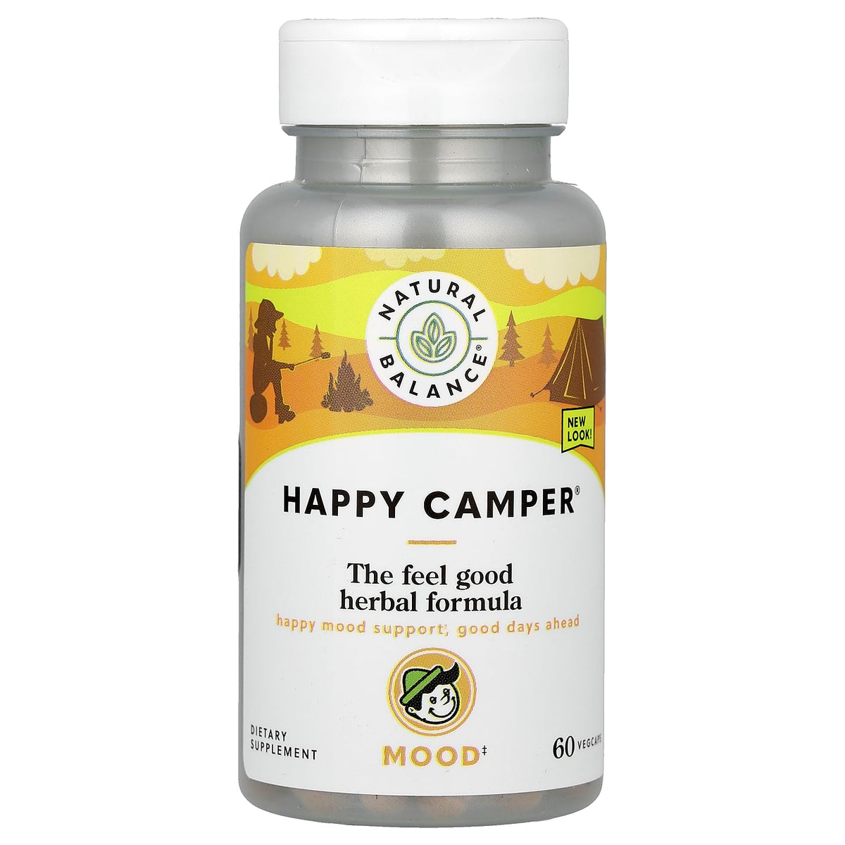 Natural Balance Happy Camper Mood Support - 60 Vegetarian Capsules