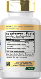 Carlyle Lutein and Zeaxanthin 20 mg - 300 Softgels - image 2