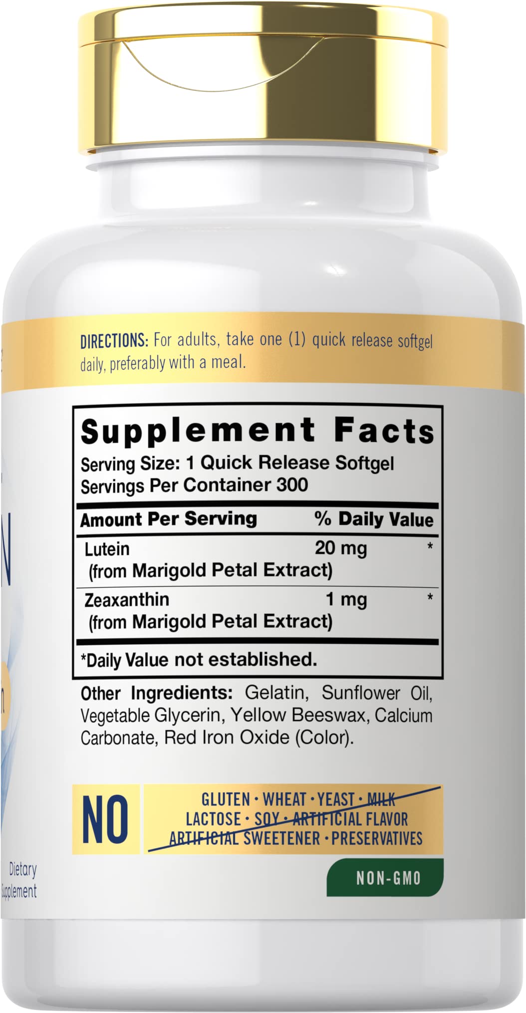 Carlyle Lutein and Zeaxanthin 20 mg - 300 Softgels - image 2