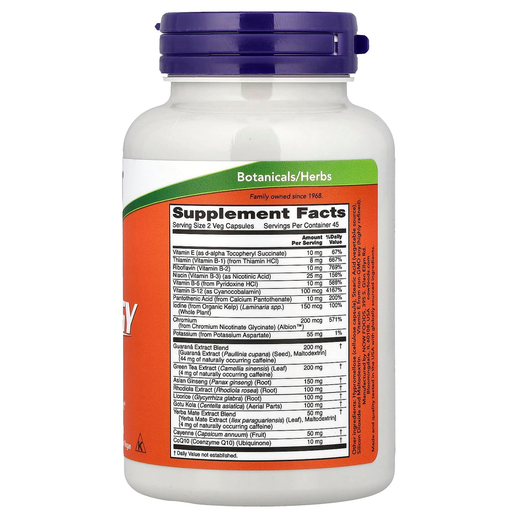 NOW Foods Energy Metabolic Diet - 90 Vegetarian Capsules - image 2
