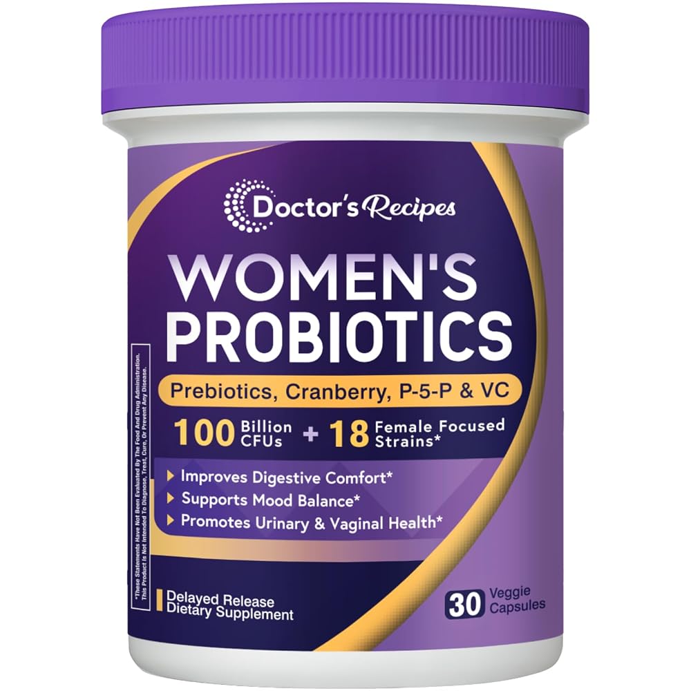 Doctor's Recipes Probiotics for Women 100 Billion CFU - 30 Vegan Capsules