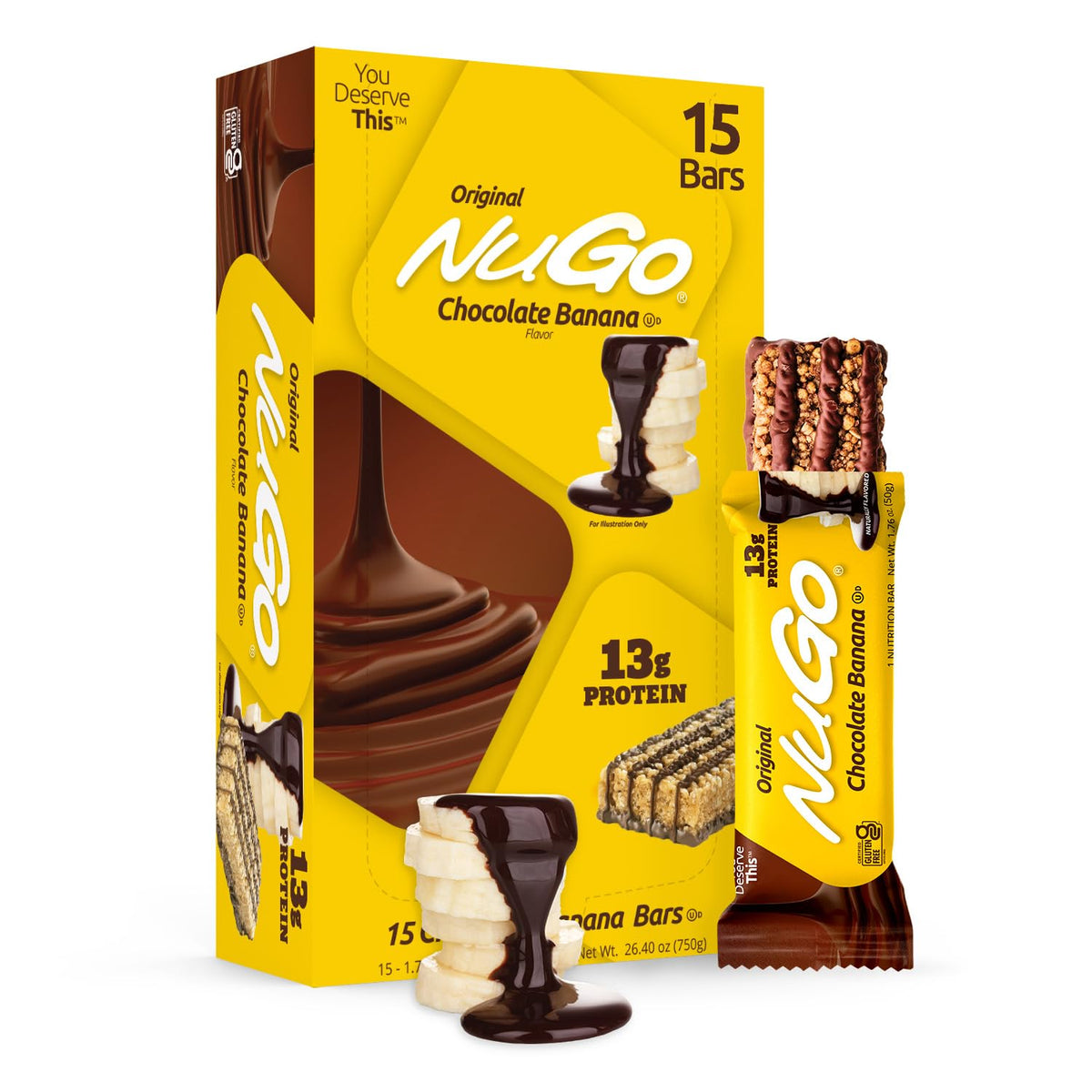 NuGo Original, Variation Twister, 15g Protein Bar, Gluten Free