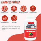 Nature4U Elderberry Immune Support Supplement - 300 Vegan Capsules - image 5