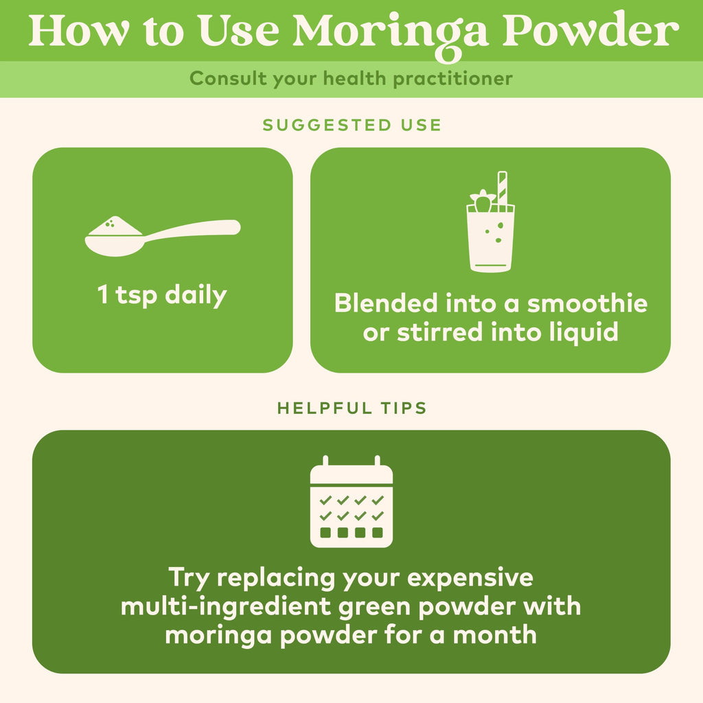 ORGANIC INDIA Moringa Powder Herbal Supplement - 8 oz - image 2