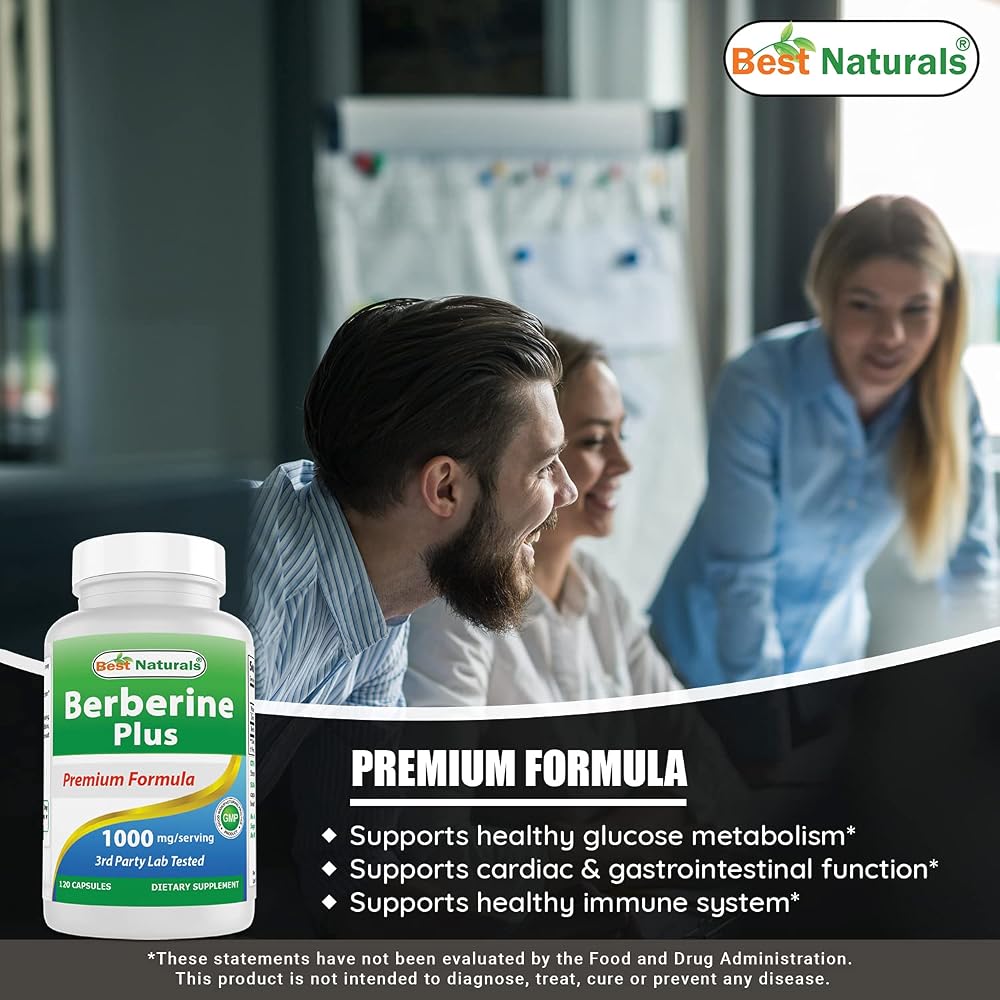Best Naturals Berberine Plus 1000 mg - 120 Capsules - image 5