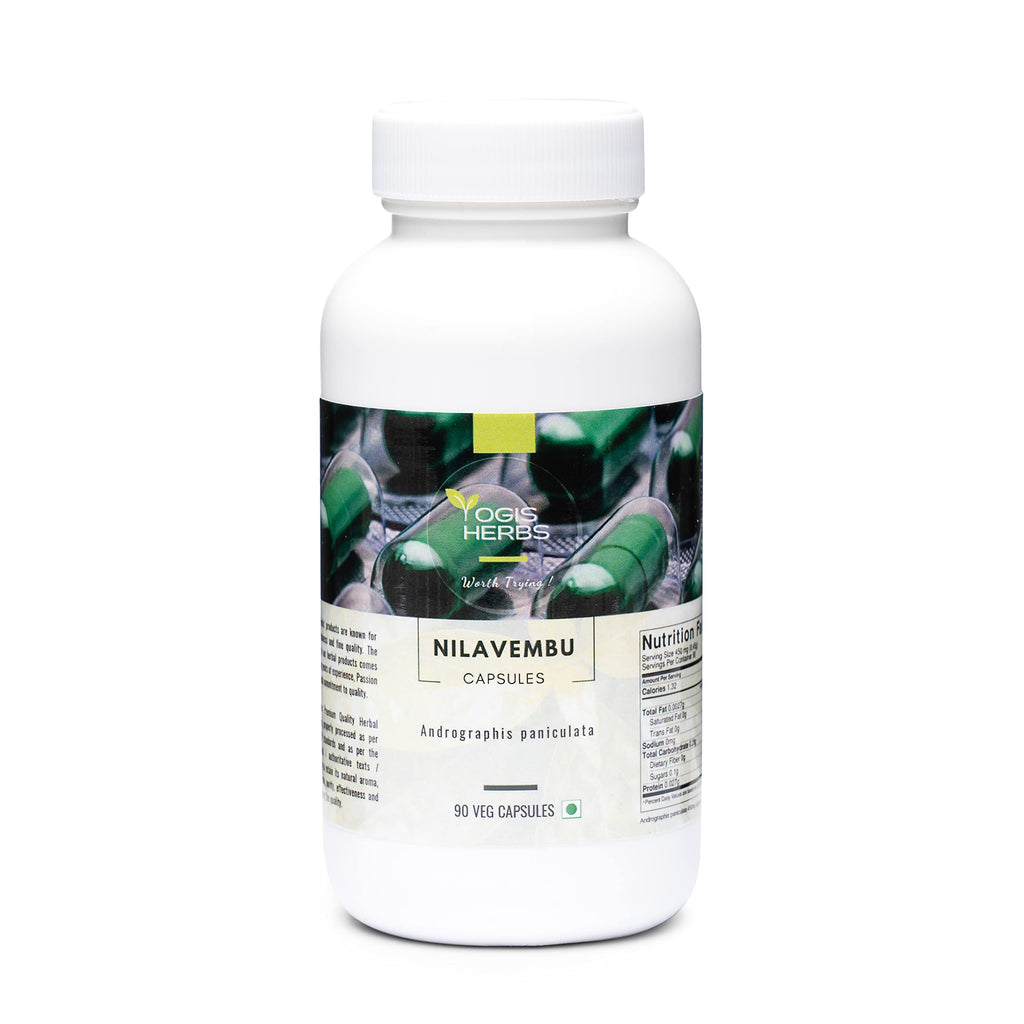 YOGIS HERBS Nilavembu Andrographis Paniculata Capsules for Immune Support