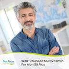 NeoVitin Men's 50+ Multivitamin with Vitamin B, D & Calcium - 60 Count - image 4