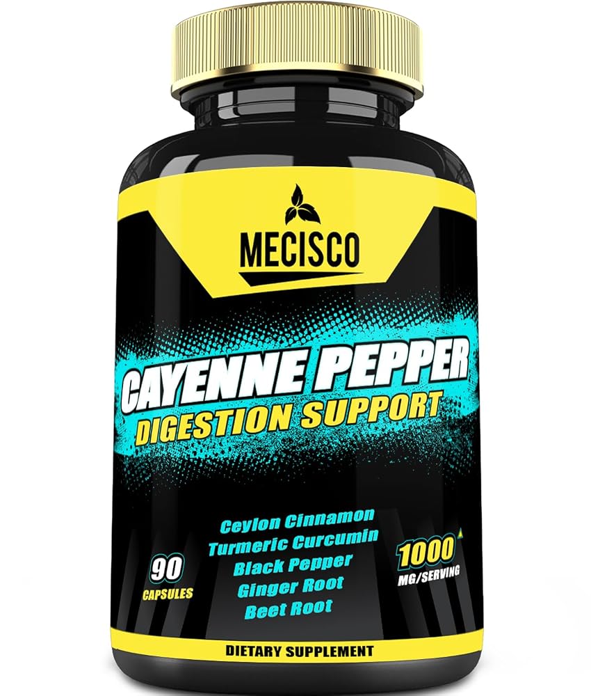Mecisco Cayenne Pepper Capsules - 90 150 200Caps - 300mg