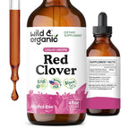 Wild & Organic Red Clover Supplement for Menopause - 4 fl oz