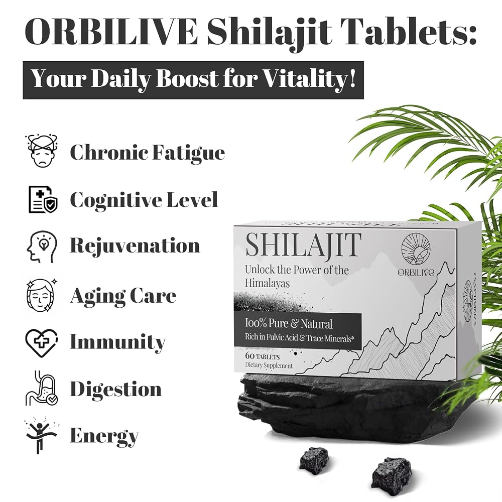 ORBILIVE Shilajit Tablets 1000 MG
