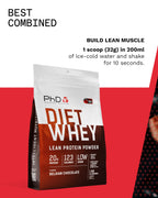 PhD Diet Whey Belgian Chocolate Protein Powder - 1kg - image 5