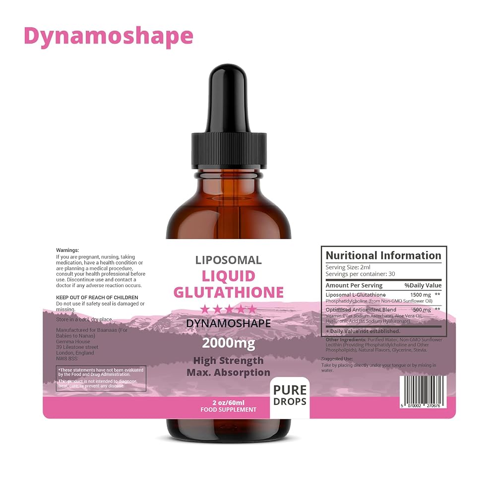 baanaas Liposomal Glutathione 2000mg Antioxidant Liquid - 2 Fl Oz - image 5