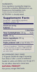 Kendy Actiflora+ Synbiotic Probiotic - 100 Vegetarian Capsules - image 4