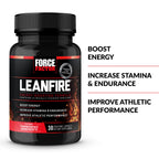 Force Factor LeanFire Pre Workout Energy Pills with Green Tea Extract and Caffeine