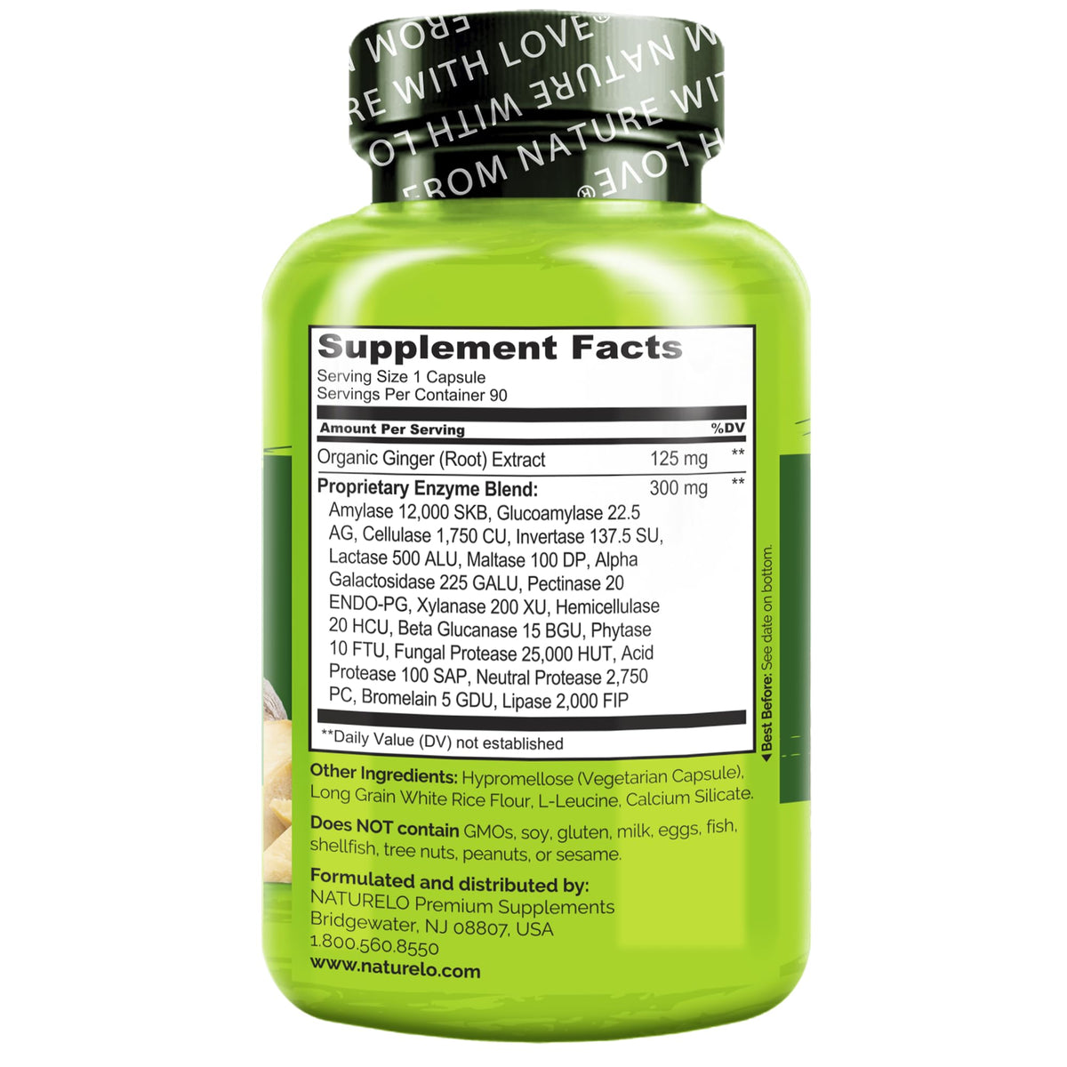 Naturelo Capsules digestive Enzymes support The Breakdown Of Carbs