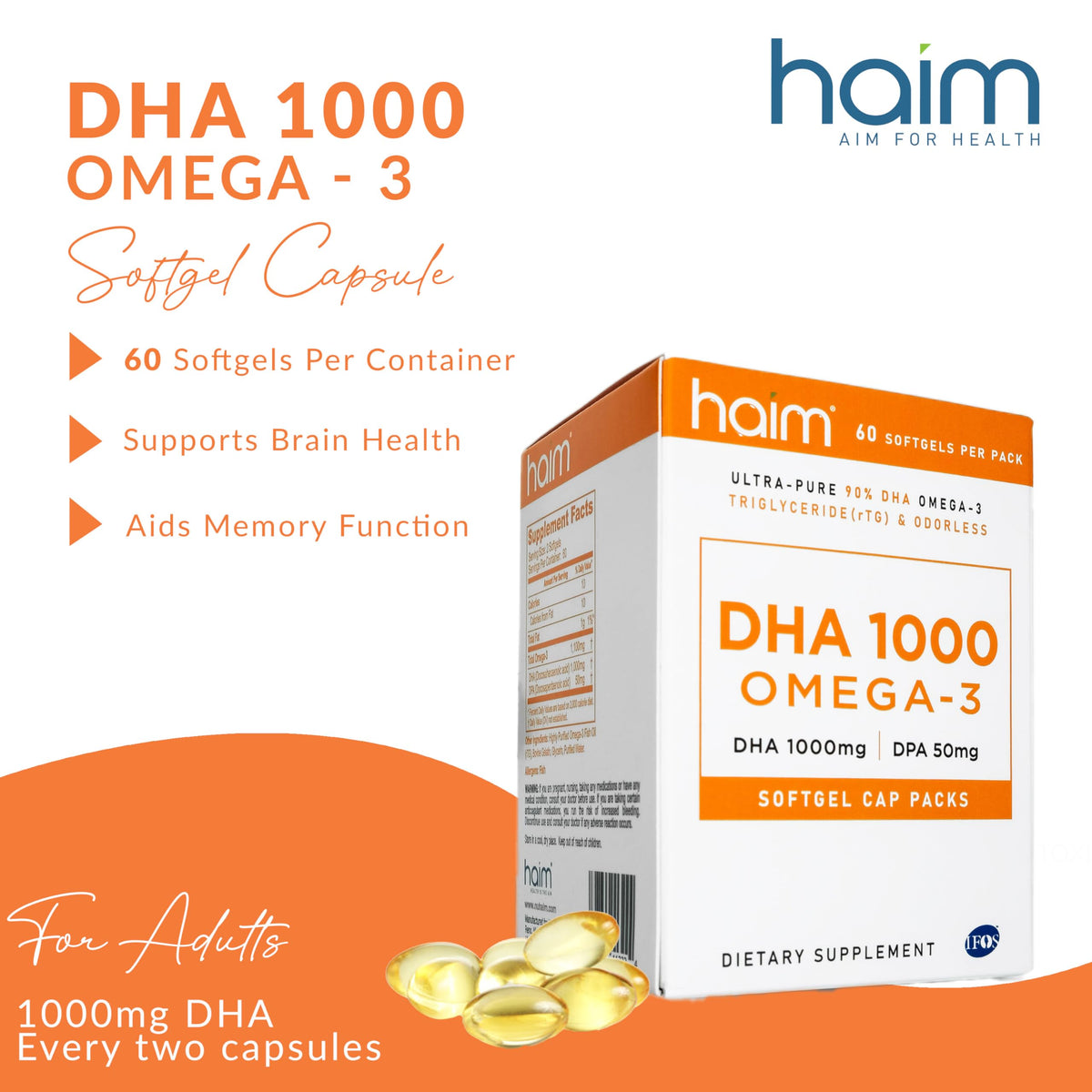 HAIM EPA 1000 Omega 3