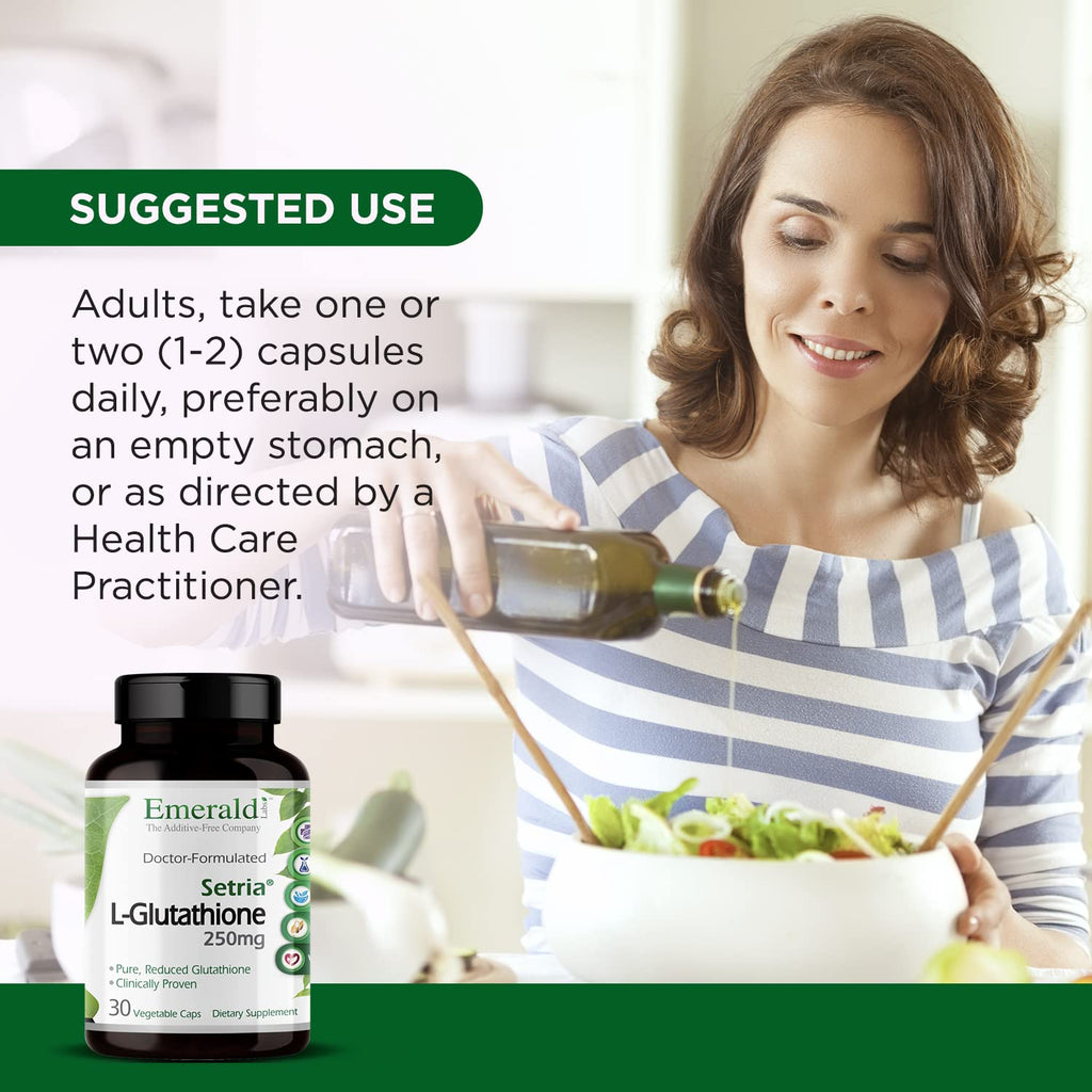 EMERALD LABS Setria L-Glutathione Immune Support - 30 Vegetable Capsules - image 5