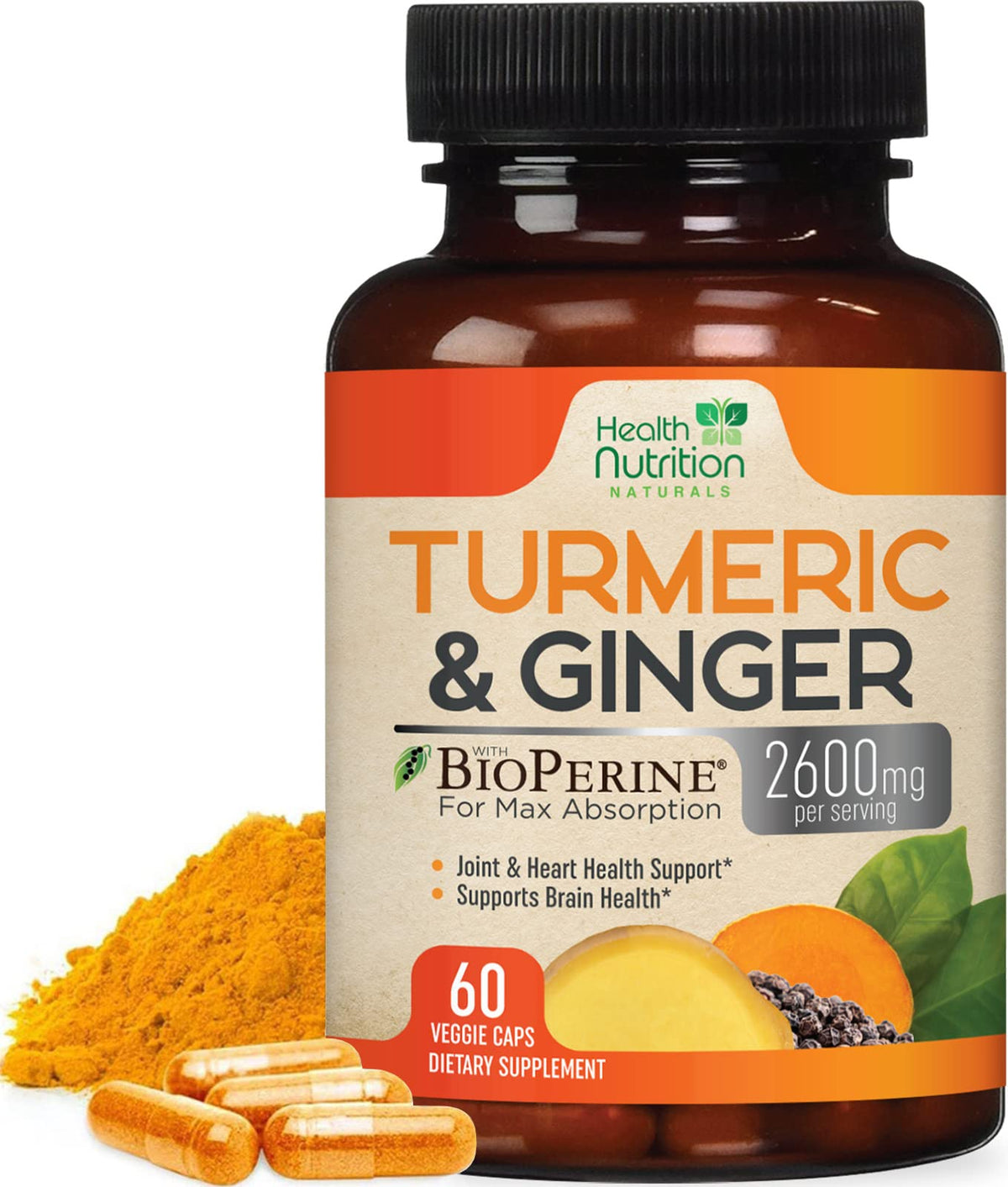 Health Nutrition Naturals Turmeric Curcumin Supplement - 95%