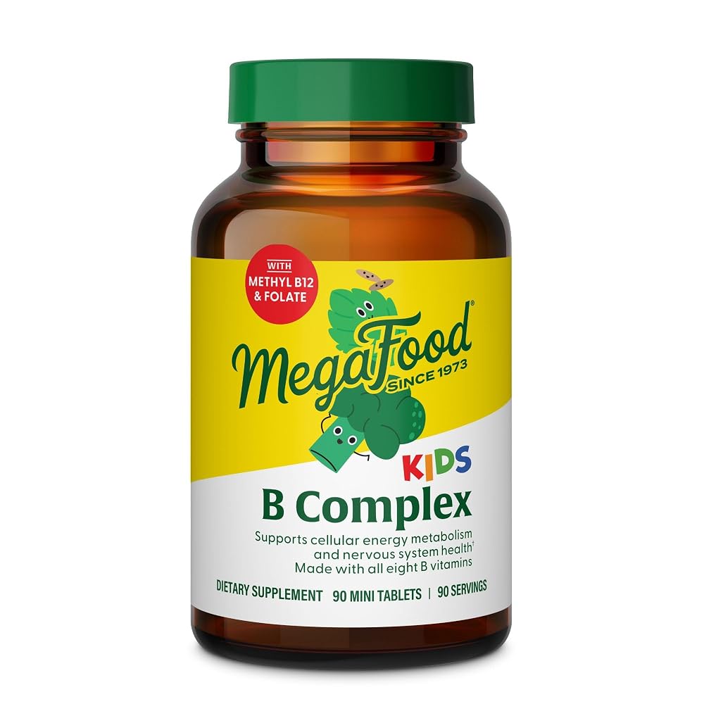 MegaFood Kids Vitamin B Complex Cellular Energy Support - 90 Tablets