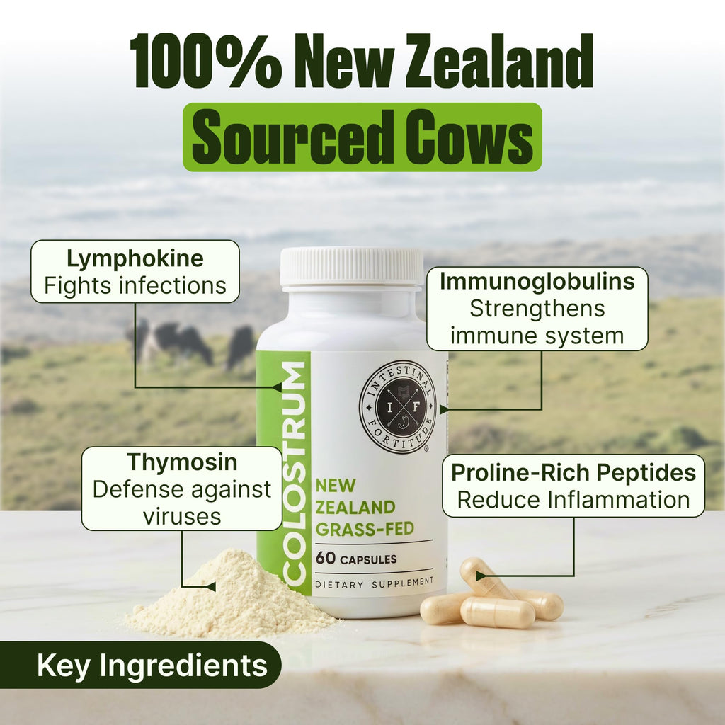 Intestinal Fortitude Grass Fed New Zealand Colostrum - 60 Capsules - image 5