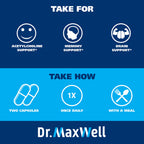 Dr. Maxwell Acetylcholine Alpha GPC 600mg + Bacopa - 60 Capsules - image 5