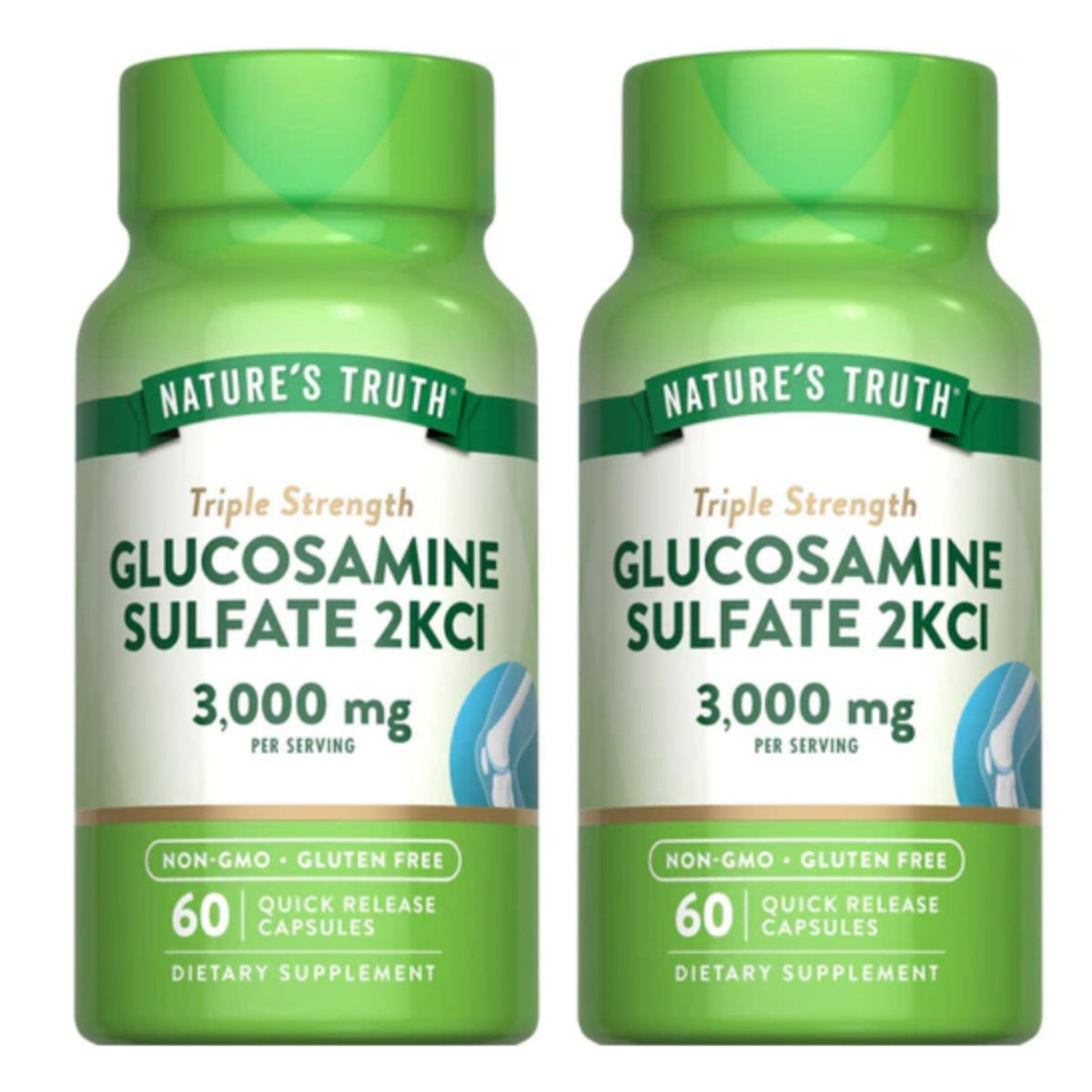 Nature's Truth Triple Glucosamine 3000mg Joint Support - 120 Capsules