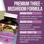 Perfect Supplements Mushroom Immunity - 90 Capsules - image 3