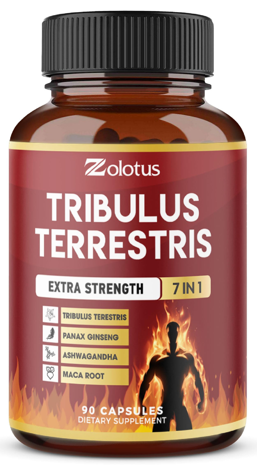 Zolotus Tribulus Terrestris Herbal Supplement - 90 Capsules