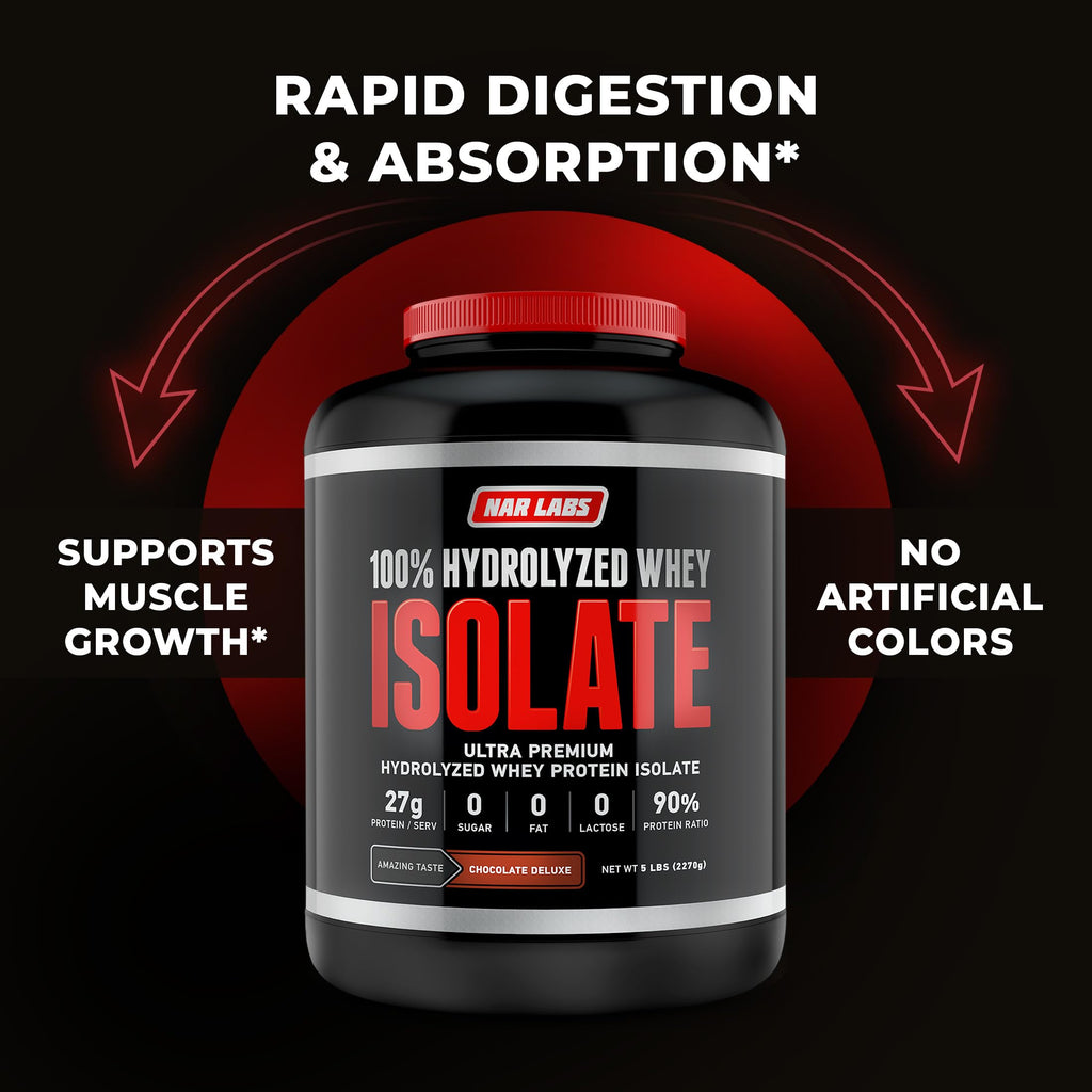 NAR LABS Hydrolyzed Whey Protein Isolate Chocolate - 5 lbs - image 5