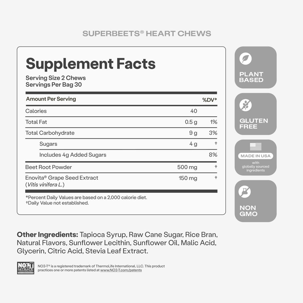 HumanN SuperBeets Heart Chews Pomegranate Berry - 60 Count - image 10