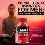 Indelo Primal Testo Boost RX ACV Gummies for Men - 300 Gummies - image 4