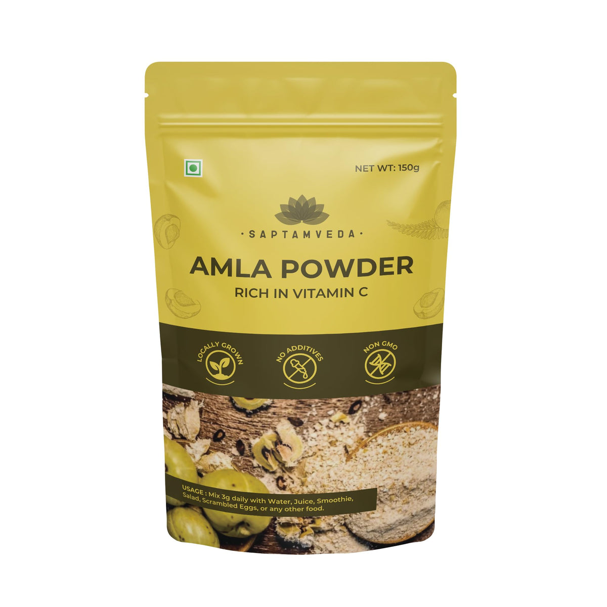 SAPTAMVEDA Amla Indian Gooseberry Powder - 150g - image 5