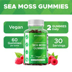 Vitamatic Sea Moss Gummies with Bladderwrack & Burdock - 60 Gummies - image 3