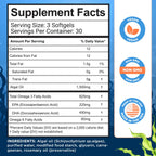 selfevolve Algae Omega 3 1500mg Vegan Softgels - 90 Count - image 3