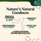 Nature's Nutrition 5HTP 200mg per Serving Capsules - 5 HTP Supplement
